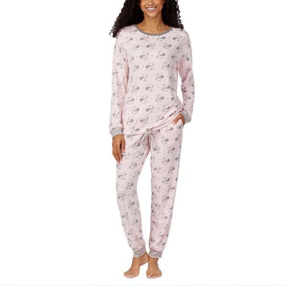 New Disney Womens 2 Piece Cozy Pajama Set